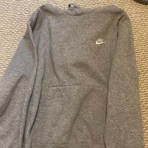 classic grey nike hoodie